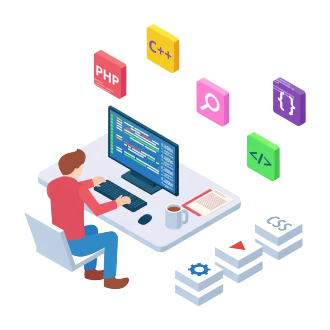 Web development team working on modern website design and development at Laser Web Maker