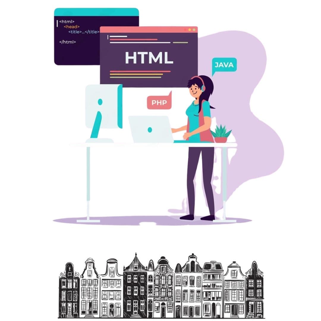 Web development team working on modern website design and development at Laser Web Maker