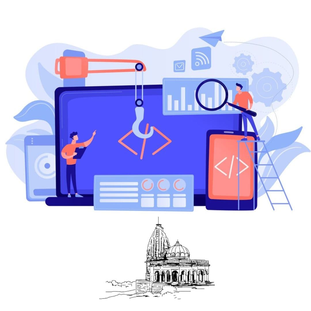 Web development team working on modern website design and development at Laser Web Maker