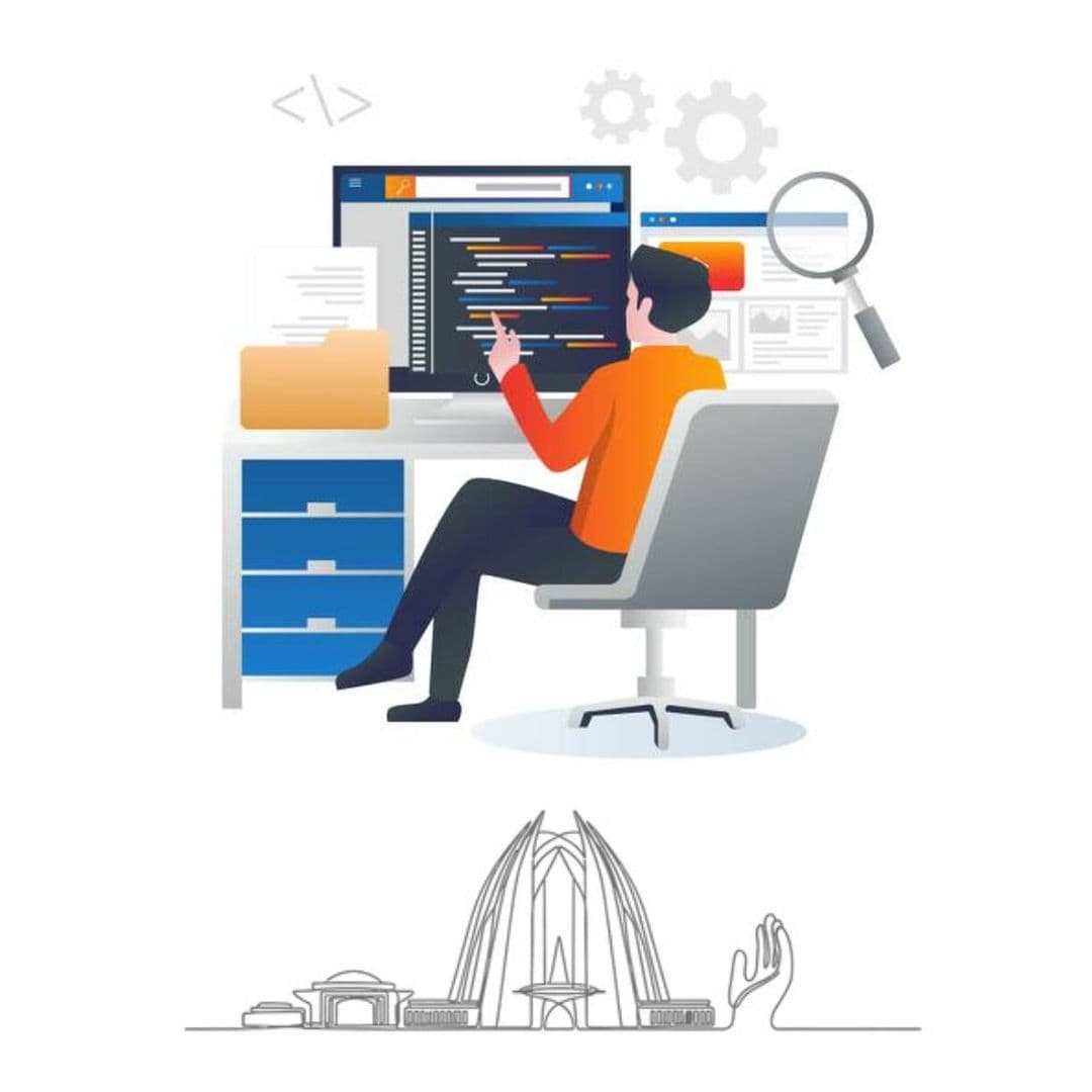 Web development team working on modern website design and development at Laser Web Maker