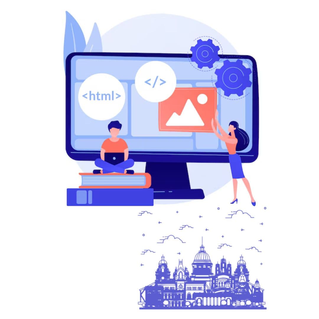 Web development team working on modern website design and development at Laser Web Maker