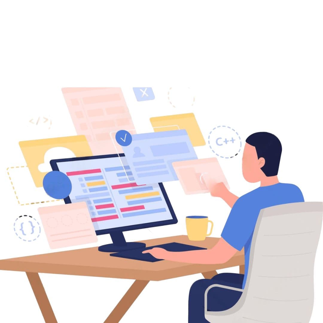 Top-Web-Designing-Company-Patna Web development team working on modern website design and development at Laser Web Maker