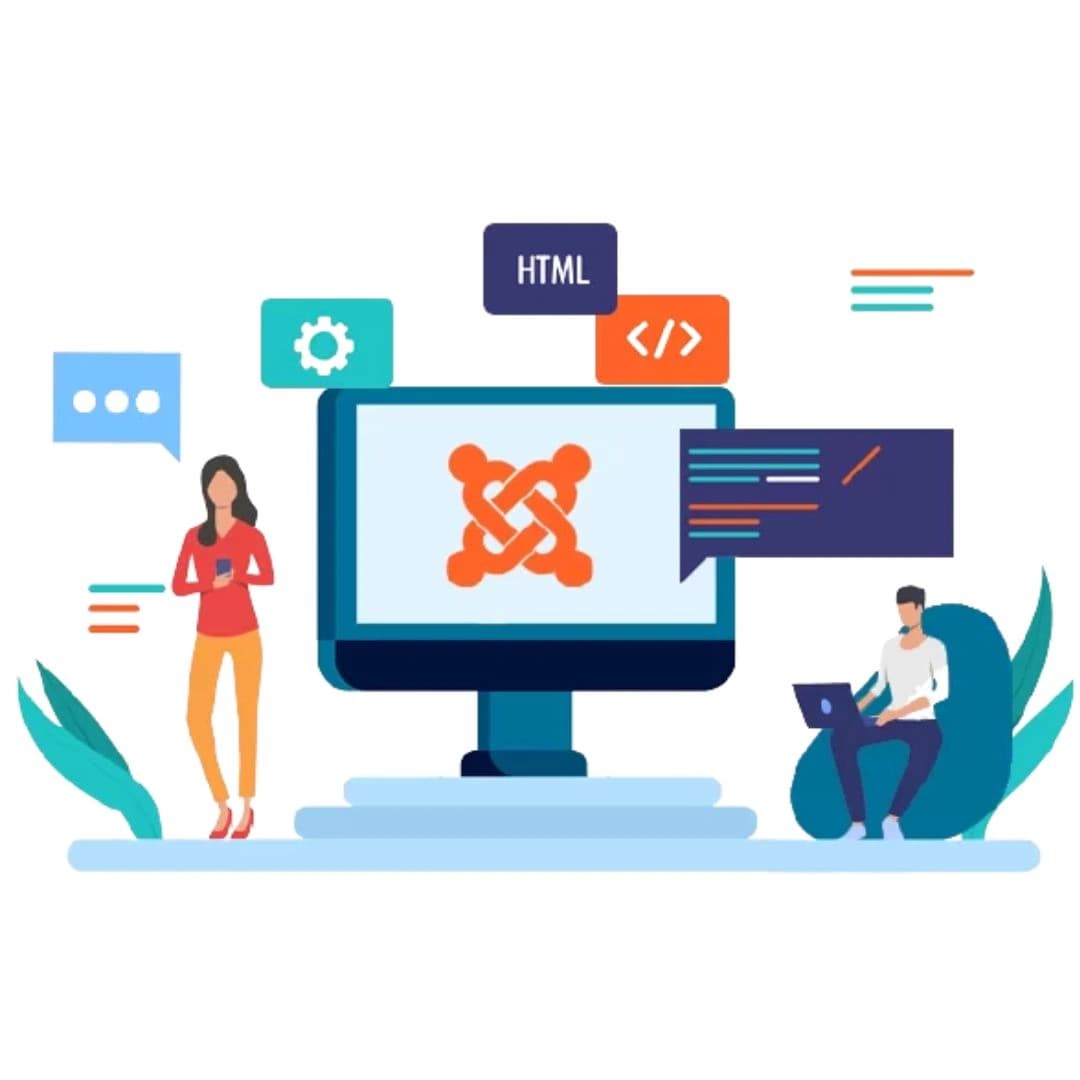 Laser Web Maker - Professional Joomla Web Development Services Web development team working on modern website design and development at Laser Web Maker