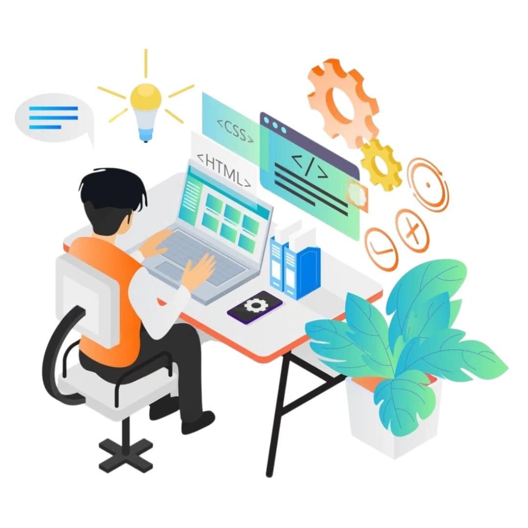 Laser Web Maker - Professional Web Development Services Web development team working on modern website design and development at Laser Web Maker